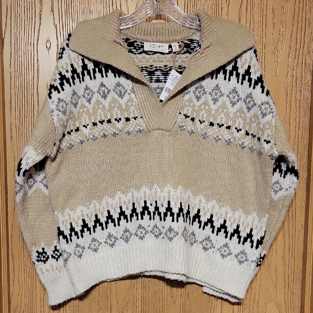 RD Style Adwoa Polo Neck Sweater Size L